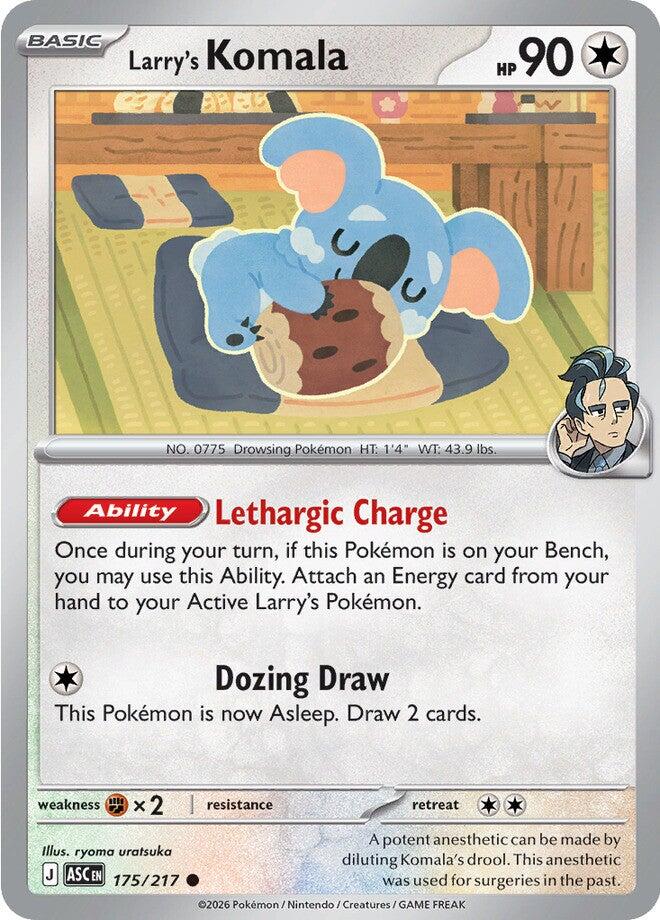 Larry's Komala (175/217) [Mega Evolution: Ascended Heroes] | I Want That Stuff Brandon