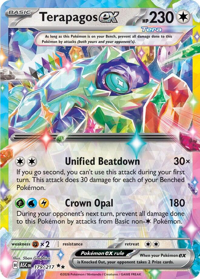 Terapagos ex (179/217) [Mega Evolution: Ascended Heroes] | I Want That Stuff Brandon
