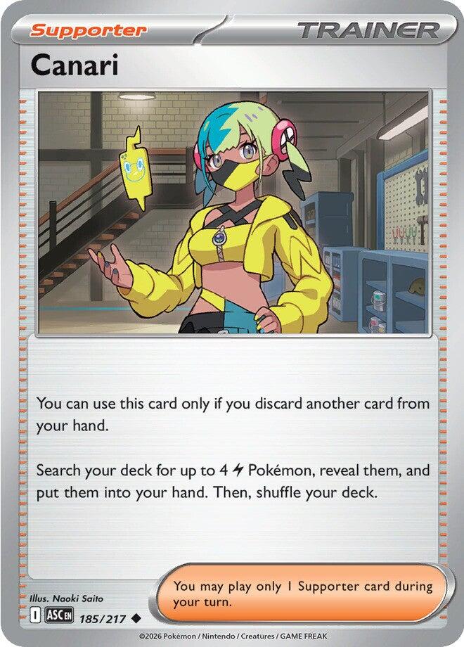 Canari (185/217) [Mega Evolution: Ascended Heroes] | I Want That Stuff Brandon