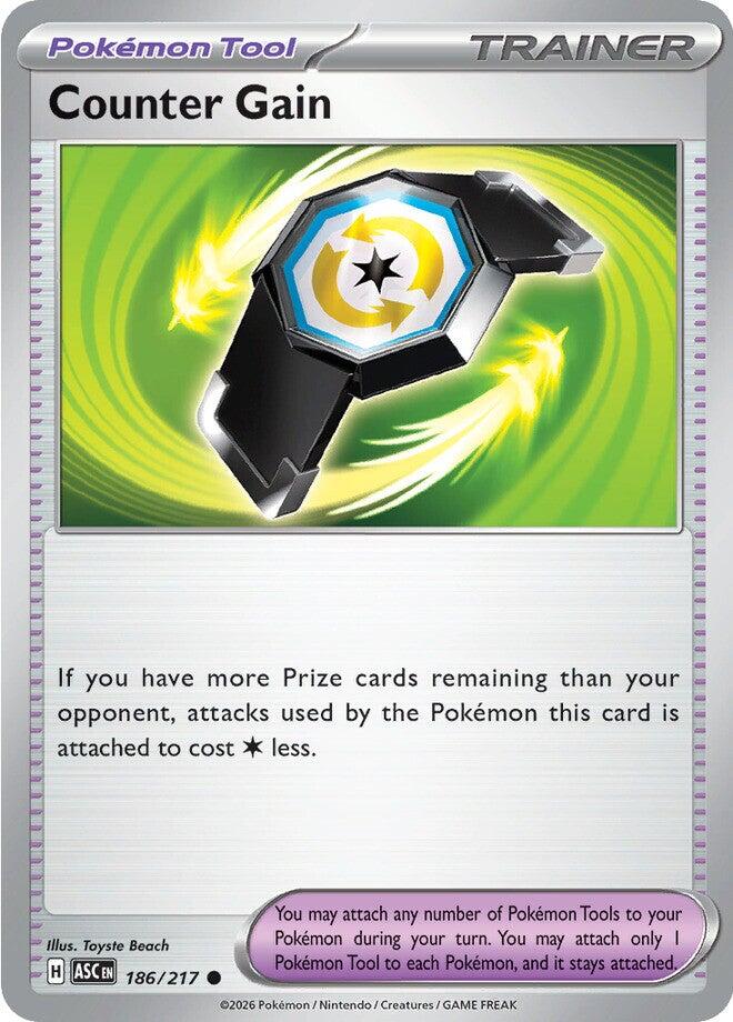 Counter Gain (186/217) (Reverse Holo) [Mega Evolution: Ascended Heroes] | I Want That Stuff Brandon