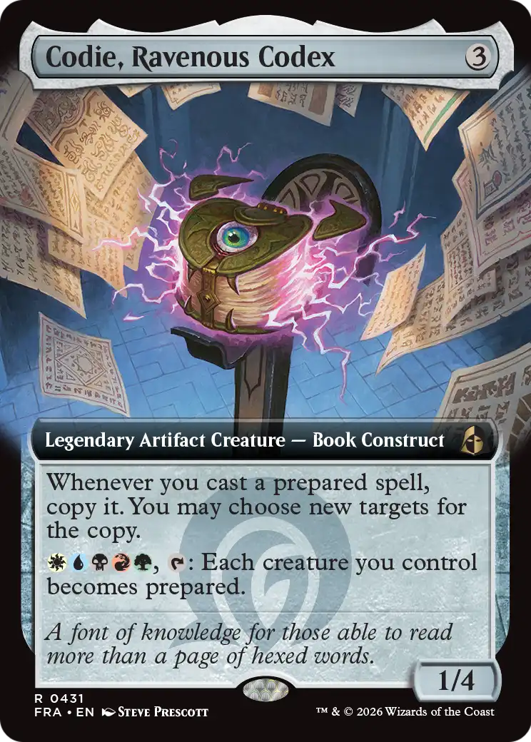 Codie, Ravenous Codex (Extended Art) [Reality Fracture] | I Want That Stuff Brandon