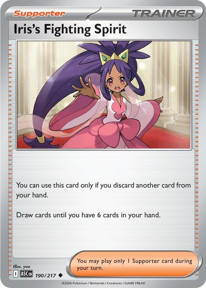 Iris's Fighting Spirit (190/217) [Mega Evolution: Ascended Heroes] | I Want That Stuff Brandon