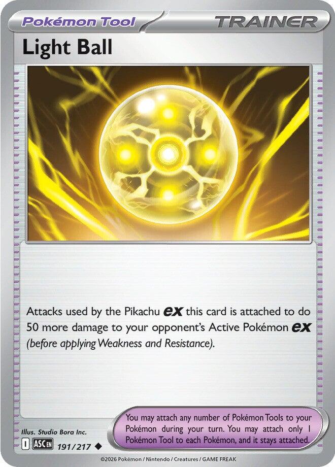 Light Ball (191/217) [Mega Evolution: Ascended Heroes] | I Want That Stuff Brandon