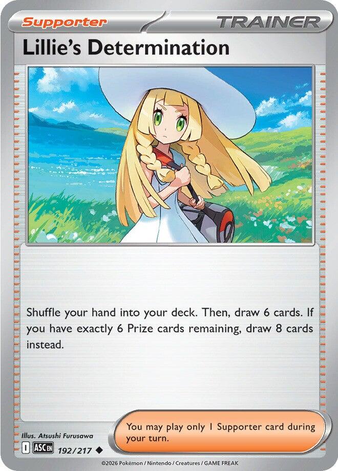 Lillie's Determination (192/217) [Mega Evolution: Ascended Heroes] | I Want That Stuff Brandon