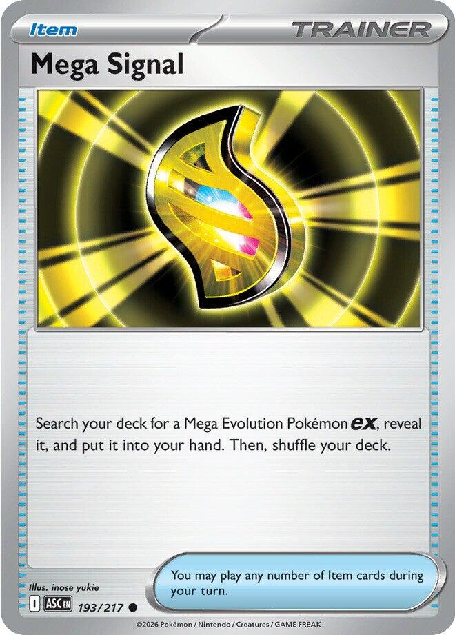 Mega Signal (193/217) [Mega Evolution: Ascended Heroes] | I Want That Stuff Brandon
