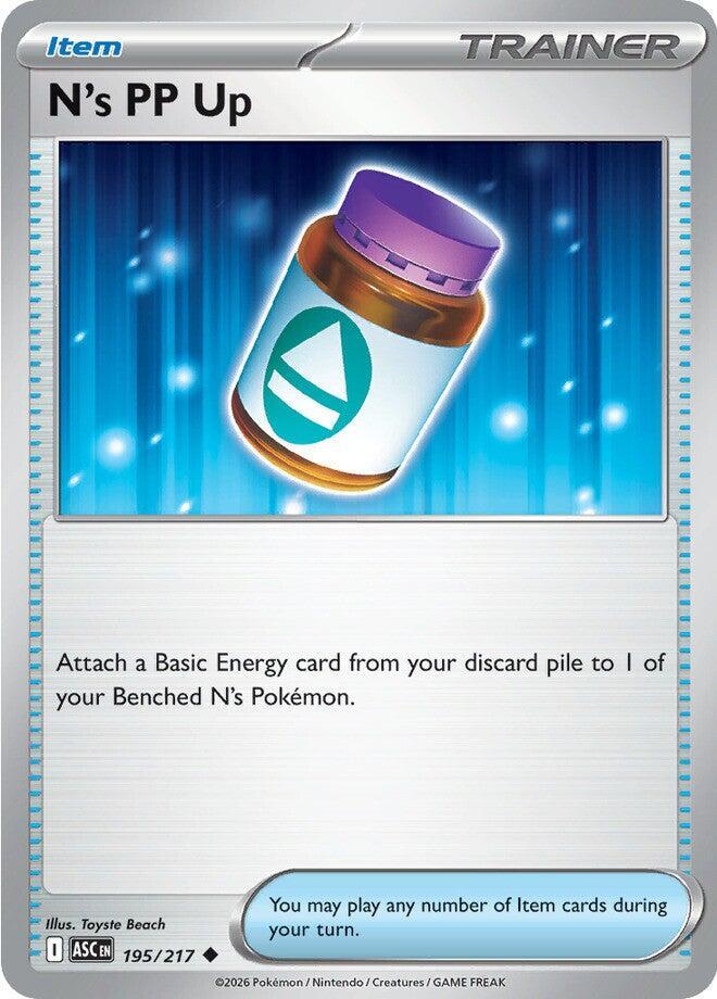 N's PP Up (195/217) [Mega Evolution: Ascended Heroes] | I Want That Stuff Brandon