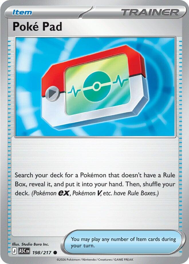 Poke Pad (198/217) [Mega Evolution: Ascended Heroes] | I Want That Stuff Brandon
