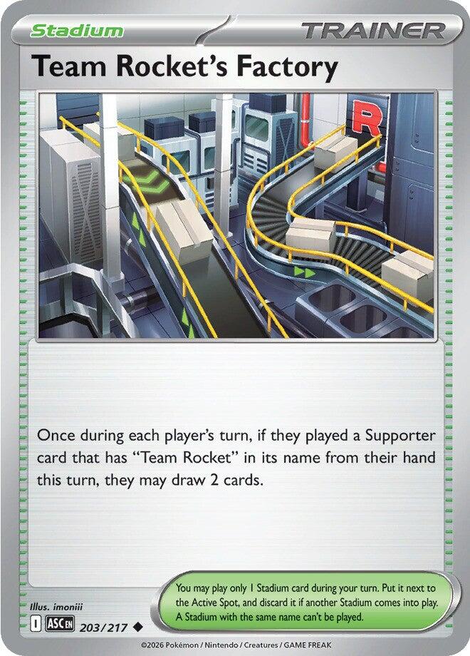 Team Rocket's Factory (203/217) [Mega Evolution: Ascended Heroes] | I Want That Stuff Brandon
