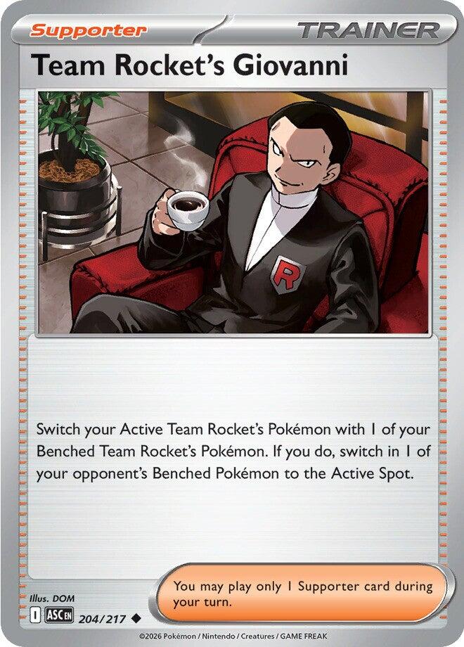 Team Rocket's Giovanni (204/217) [Mega Evolution: Ascended Heroes] | I Want That Stuff Brandon