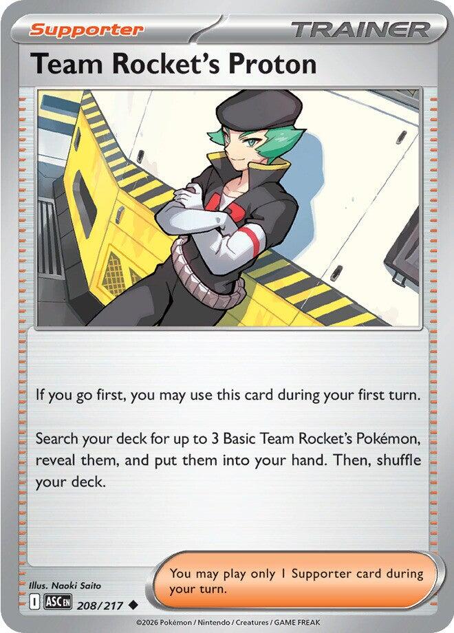 Team Rocket's Proton (208/217) [Mega Evolution: Ascended Heroes] | I Want That Stuff Brandon