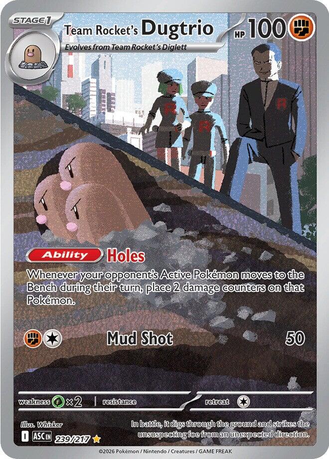 Team Rocket's Dugtrio (239/217) [Mega Evolution: Ascended Heroes] | I Want That Stuff Brandon