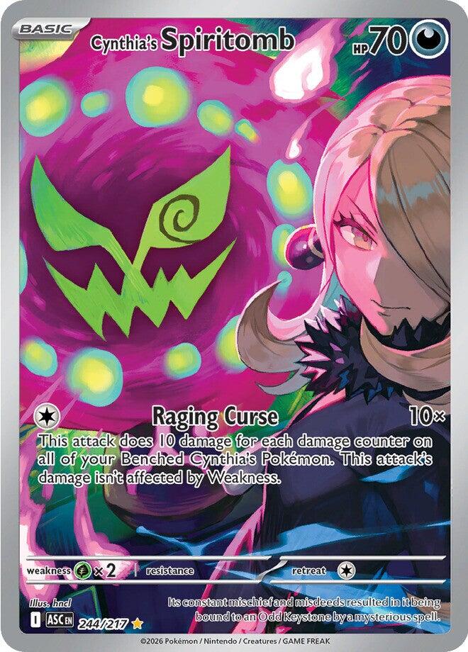 Cynthia's Spiritomb (244/217) [Mega Evolution: Ascended Heroes] | I Want That Stuff Brandon