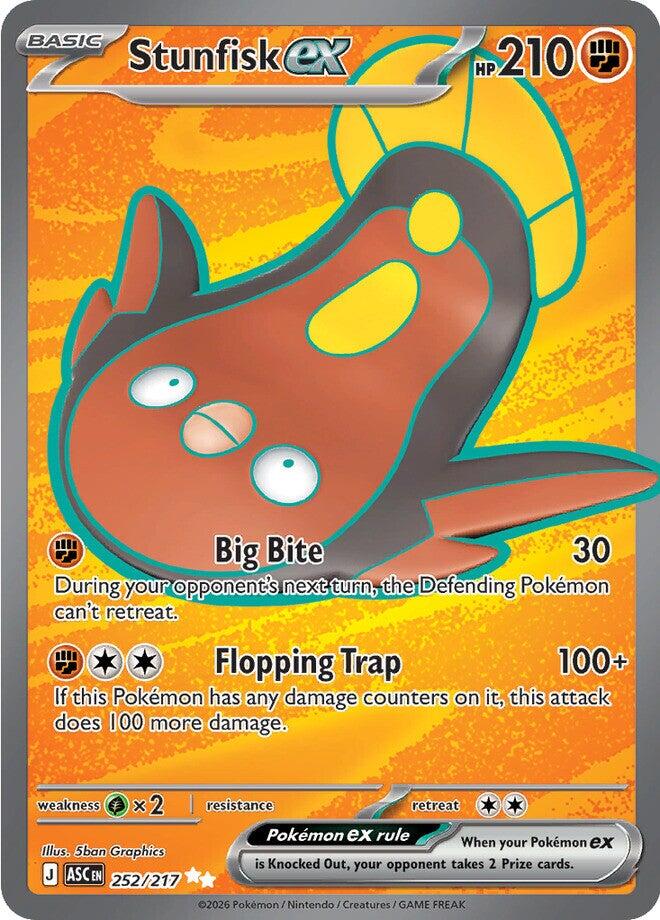 Stunfisk ex (252/217) [Mega Evolution: Ascended Heroes] | I Want That Stuff Brandon