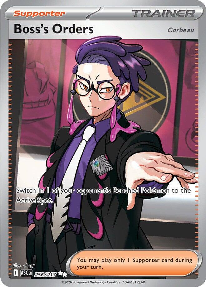 Boss's Orders [Corbeau] - 256/217 [Mega Evolution: Ascended Heroes] | I Want That Stuff Brandon