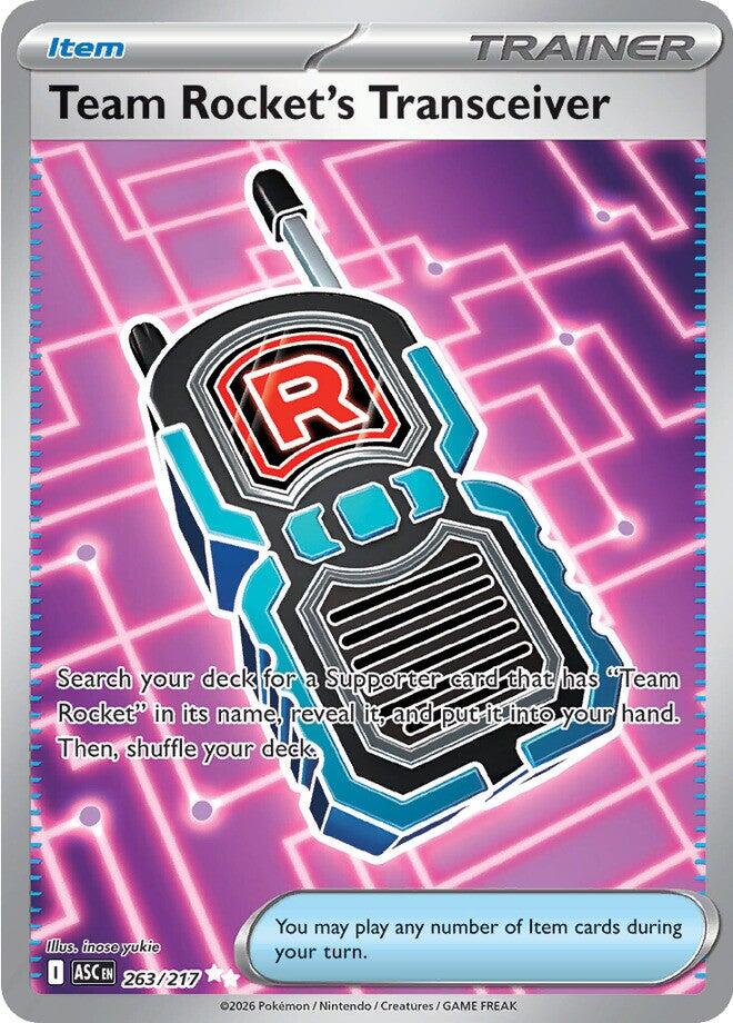 Team Rocket's Transceiver (263/217) [Mega Evolution: Ascended Heroes] | I Want That Stuff Brandon
