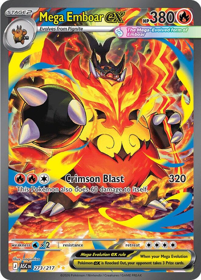 Mega Emboar ex (273/217) [Mega Evolution: Ascended Heroes] | I Want That Stuff Brandon