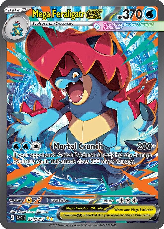 Mega Feraligatr ex (274/217) [Mega Evolution: Ascended Heroes] | I Want That Stuff Brandon