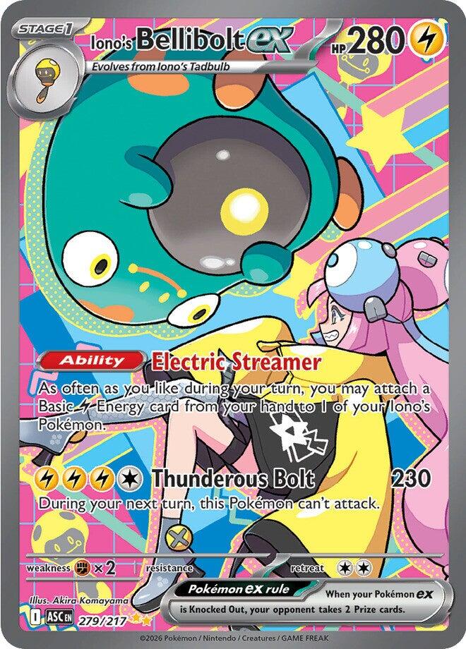 Iono's Bellibolt ex (279/217) [Mega Evolution: Ascended Heroes] | I Want That Stuff Brandon