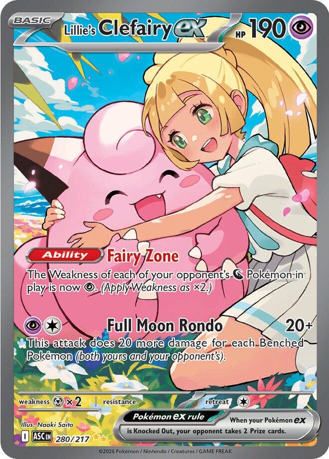 Lillie's Clefairy ex (280/217) [Mega Evolution: Ascended Heroes] | I Want That Stuff Brandon