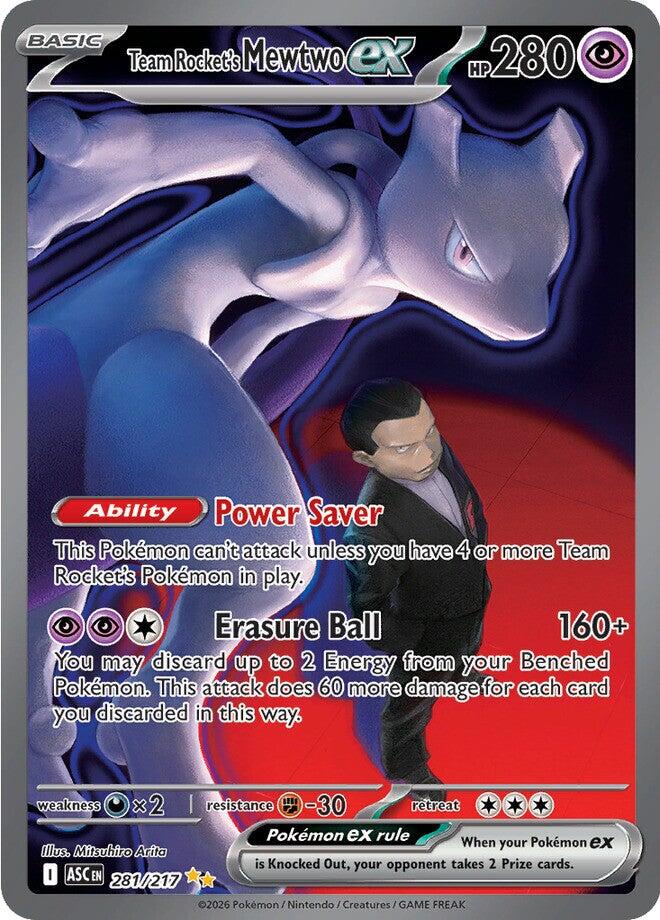 Team Rocket's Mewtwo ex (281/217) [Mega Evolution: Ascended Heroes] | I Want That Stuff Brandon