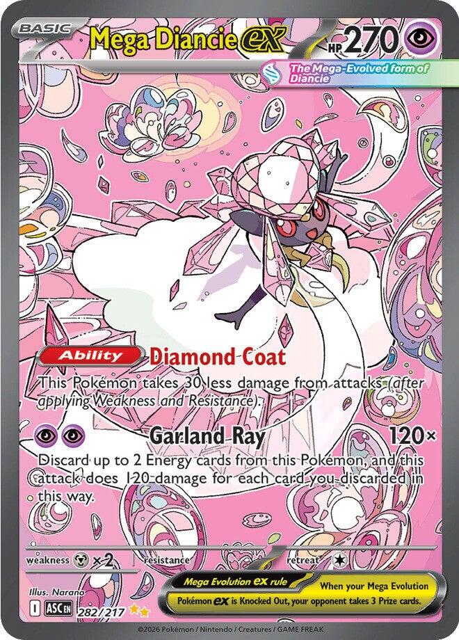 Mega Diancie ex (282/217) [Mega Evolution: Ascended Heroes] | I Want That Stuff Brandon