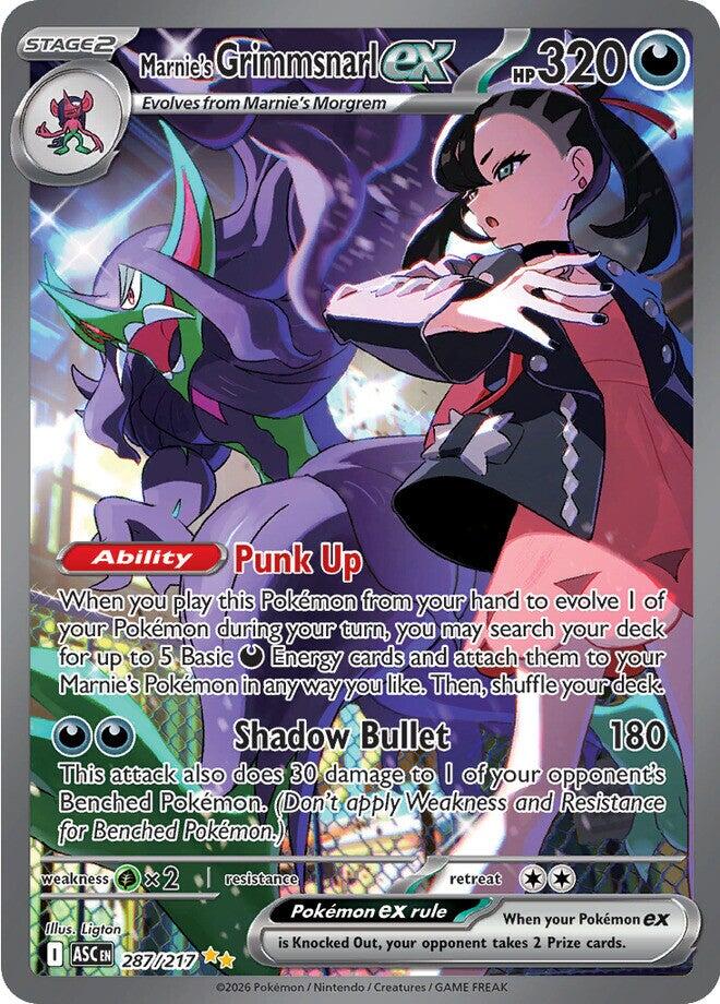 Marnie's Grimmsnarl ex (287/217) [Mega Evolution: Ascended Heroes] | I Want That Stuff Brandon