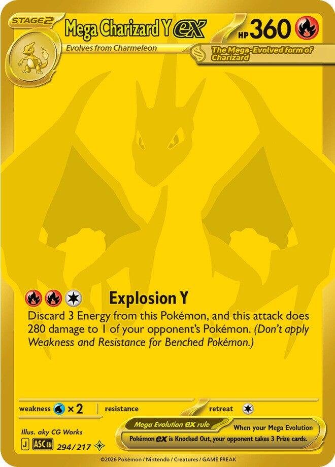 Mega Charizard Y ex (294/217) [Mega Evolution: Ascended Heroes] | I Want That Stuff Brandon