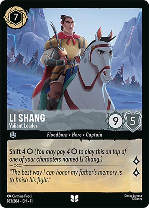 Li Shang - Valiant Leader (183/204) [Winterspell] | I Want That Stuff Brandon