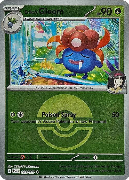 Erika's Gloom (002/217) (Poke Ball) [Mega Evolution: Ascended Heroes] | I Want That Stuff Brandon