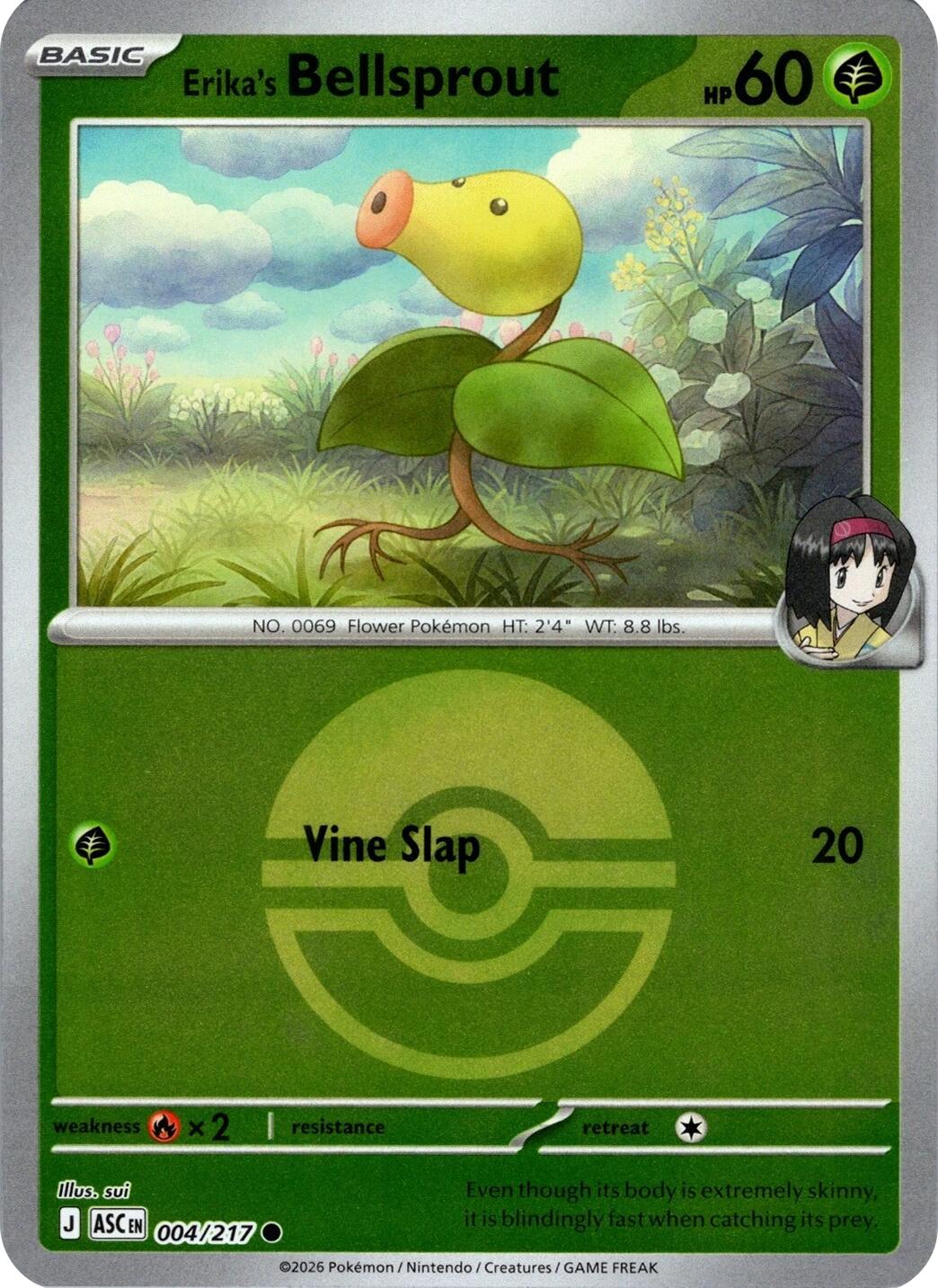 Erika's Bellsprout (004/217) (Poke Ball) [Mega Evolution: Ascended Heroes] | I Want That Stuff Brandon