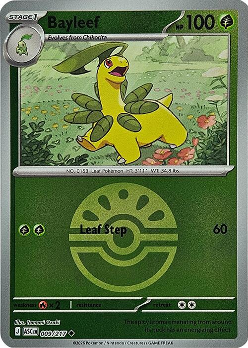 Bayleef (009/217) (Friend Ball) [Mega Evolution: Ascended Heroes] | I Want That Stuff Brandon