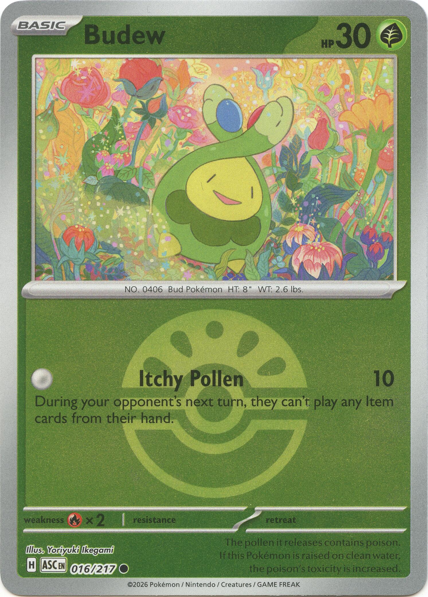 Budew (016/217) (Friend Ball) [Mega Evolution: Ascended Heroes] | I Want That Stuff Brandon