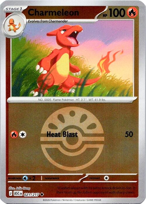 Charmeleon (021/217) (Quick Ball) [Mega Evolution: Ascended Heroes] | I Want That Stuff Brandon