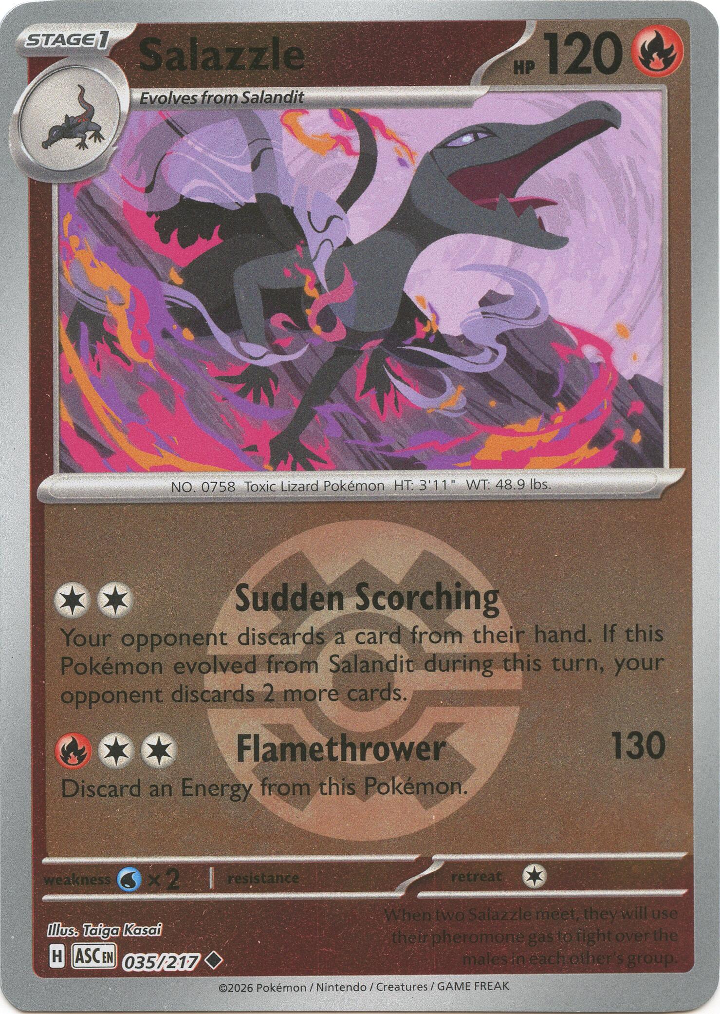 Salazzle (035/217) (Quick Ball) [Mega Evolution: Ascended Heroes] | I Want That Stuff Brandon