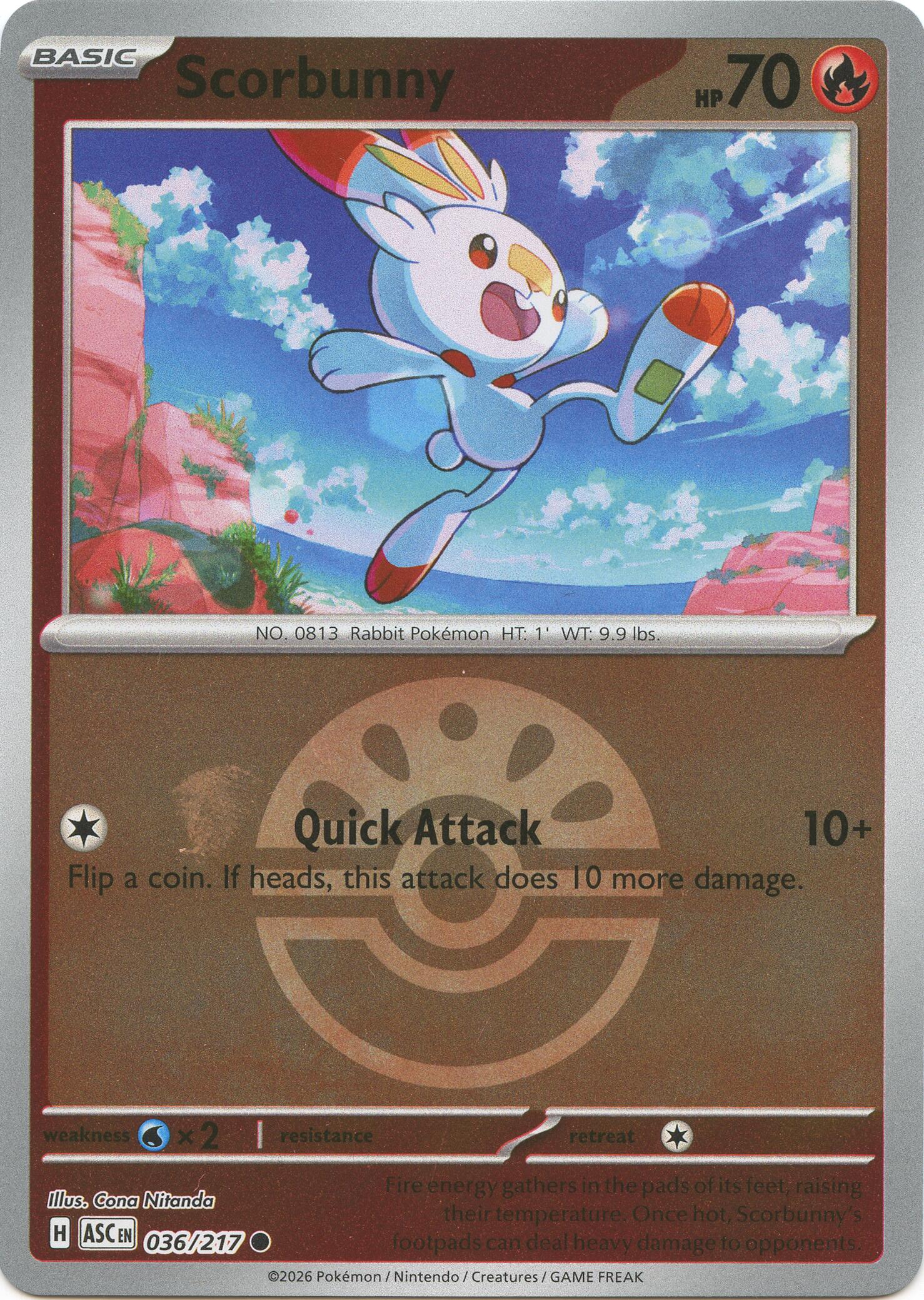Scorbunny (036/217) (Friend Ball) [Mega Evolution: Ascended Heroes] | I Want That Stuff Brandon
