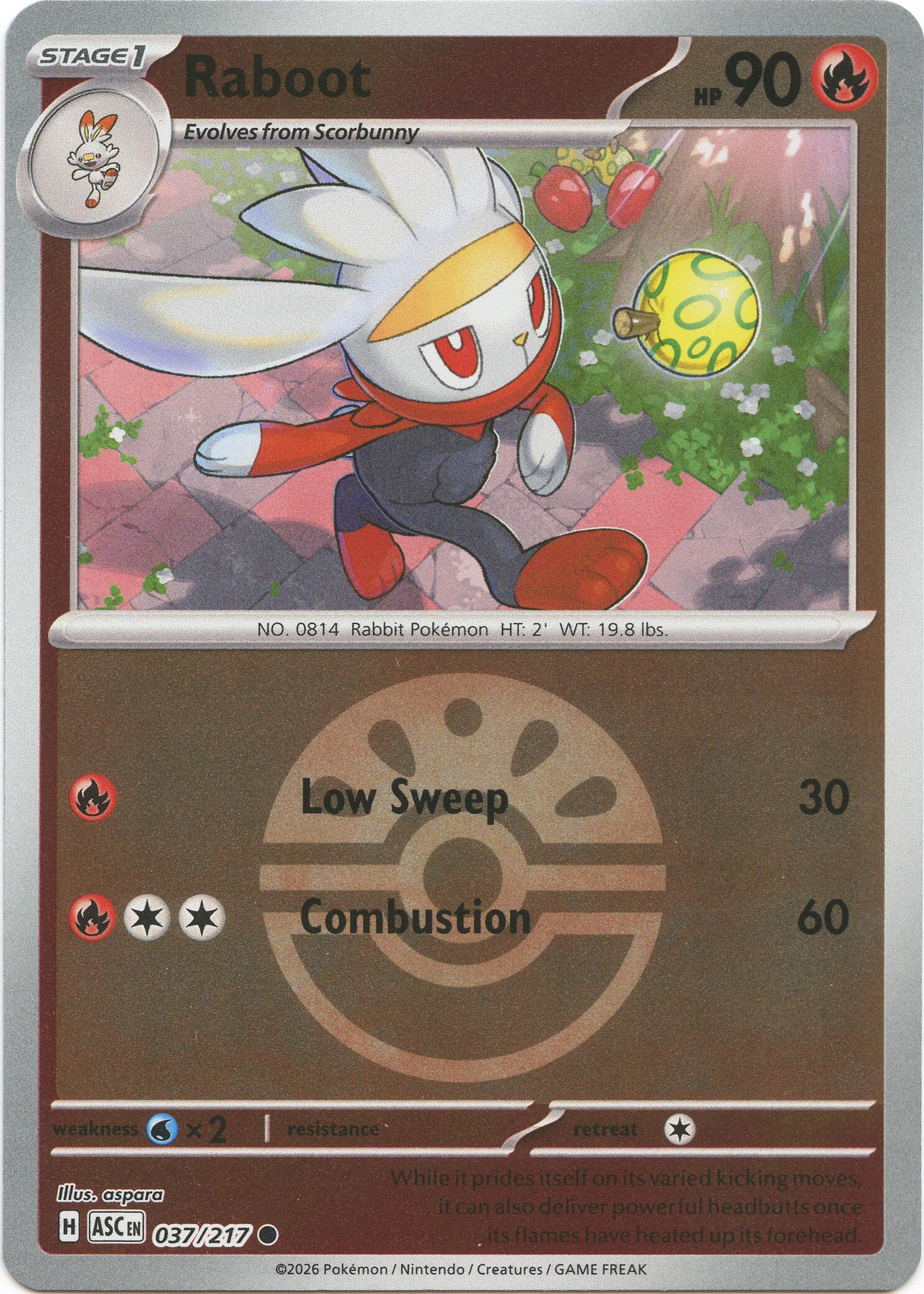 Raboot (037/217) (Friend Ball) [Mega Evolution: Ascended Heroes] | I Want That Stuff Brandon