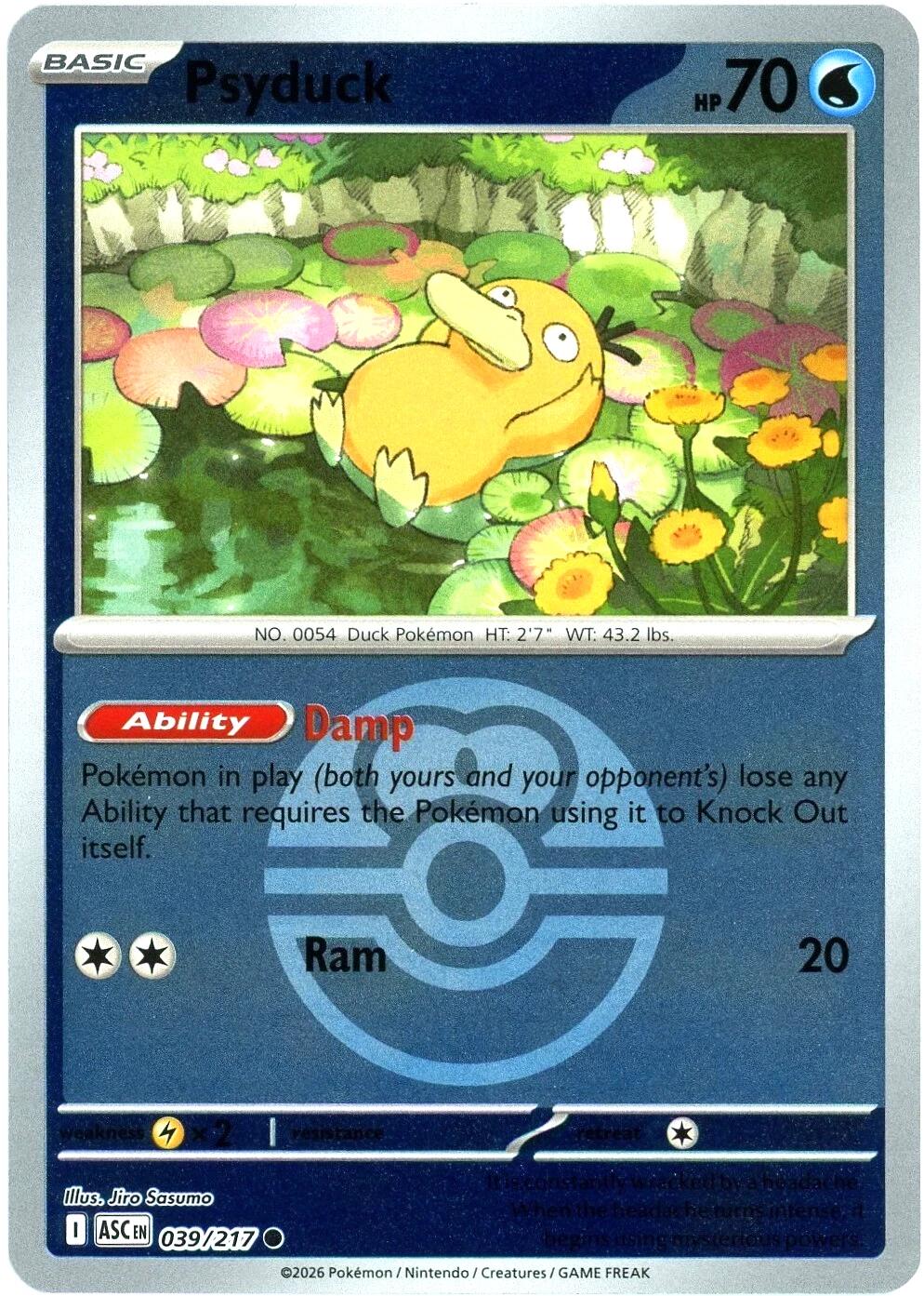 Psyduck (039/217) (Love Ball) [Mega Evolution: Ascended Heroes] | I Want That Stuff Brandon