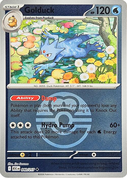 Golduck (040/217) (Love Ball) [Mega Evolution: Ascended Heroes] | I Want That Stuff Brandon