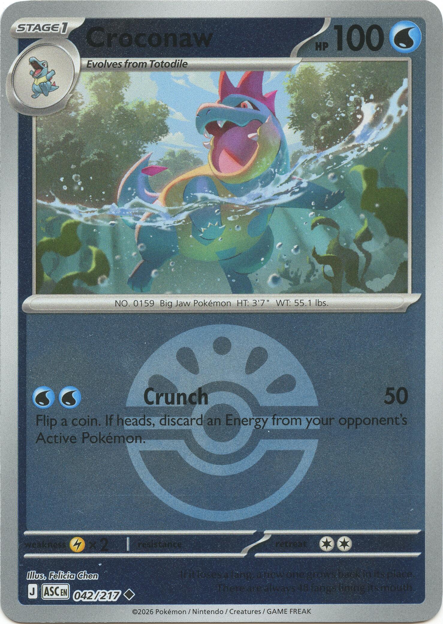 Croconaw (042/217) (Friend Ball) [Mega Evolution: Ascended Heroes] | I Want That Stuff Brandon