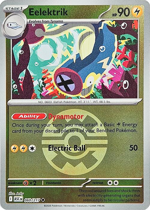 Eelektrik (060/217) (Quick Ball) [Mega Evolution: Ascended Heroes] | I Want That Stuff Brandon