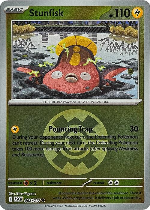 Stunfisk (062/217) (Quick Ball) [Mega Evolution: Ascended Heroes] | I Want That Stuff Brandon