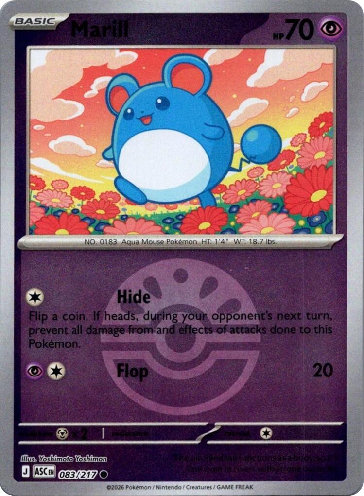 Marill (083/217) (Friend Ball) [Mega Evolution: Ascended Heroes] | I Want That Stuff Brandon