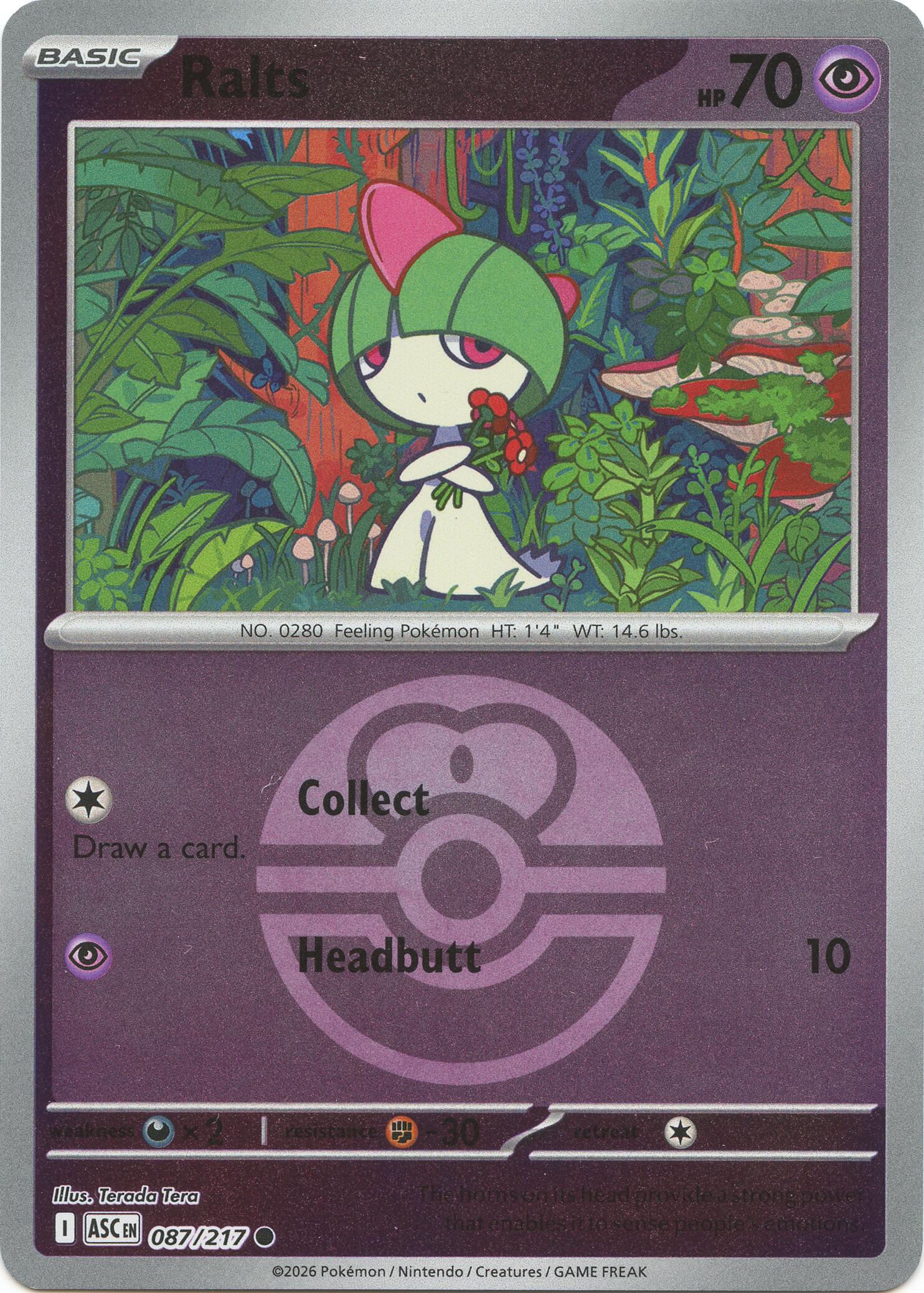 Ralts (087/217) (Love Ball) [Mega Evolution: Ascended Heroes] | I Want That Stuff Brandon