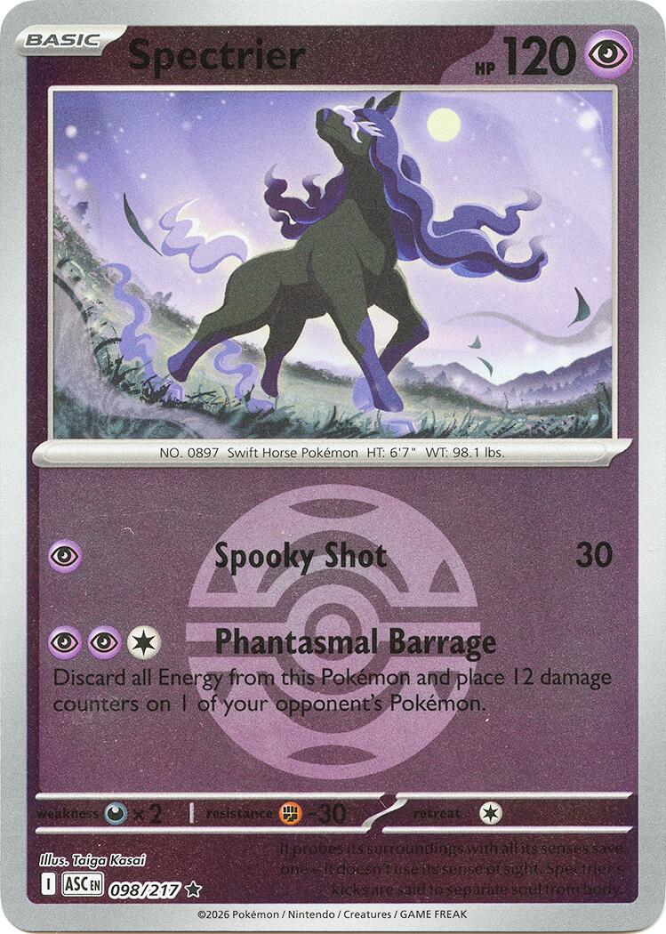 Spectrier (098/217) (Dusk Ball) [Mega Evolution: Ascended Heroes] | I Want That Stuff Brandon