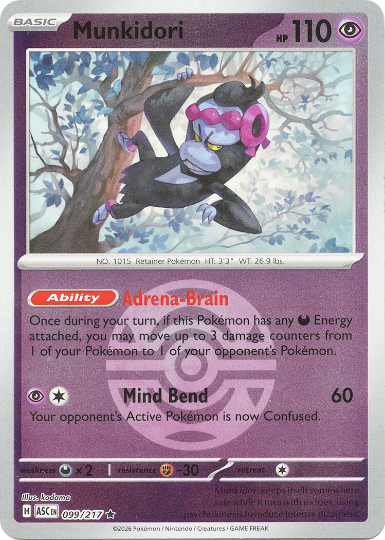 Munkidori (099/217) (Dusk Ball) [Mega Evolution: Ascended Heroes] | I Want That Stuff Brandon