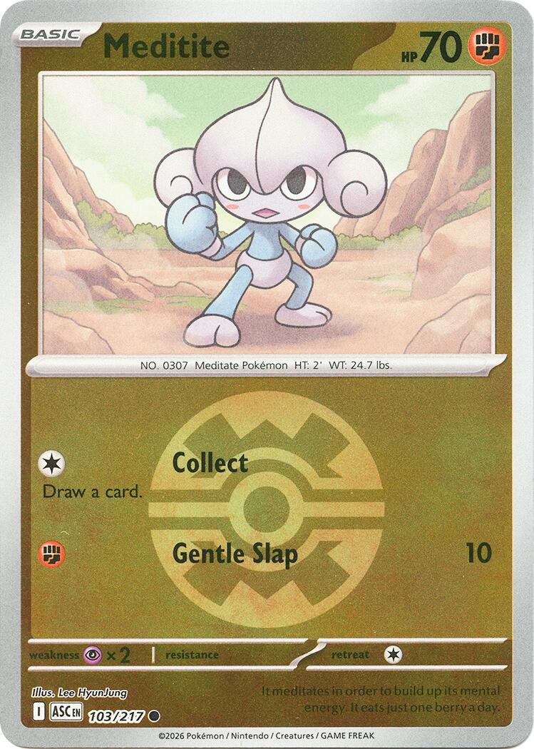 Meditite (103/217) (Quick Ball) [Mega Evolution: Ascended Heroes] | I Want That Stuff Brandon