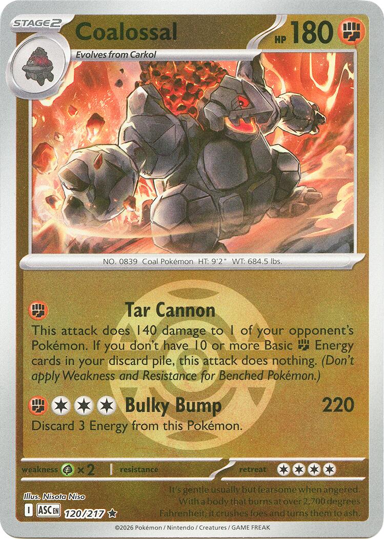 Coalossal (120/217) (Dusk Ball) [Mega Evolution: Ascended Heroes] | I Want That Stuff Brandon