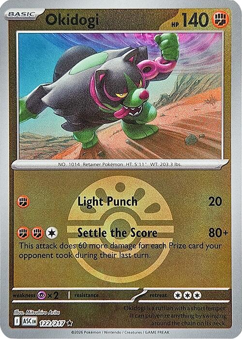 Okidogi (122/217) (Friend Ball) [Mega Evolution: Ascended Heroes] | I Want That Stuff Brandon