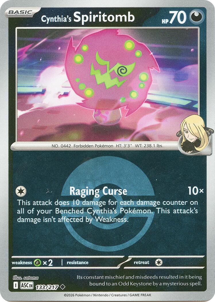 Cynthia's Spiritomb (133/217) (Poke Ball) [Mega Evolution: Ascended Heroes] | I Want That Stuff Brandon
