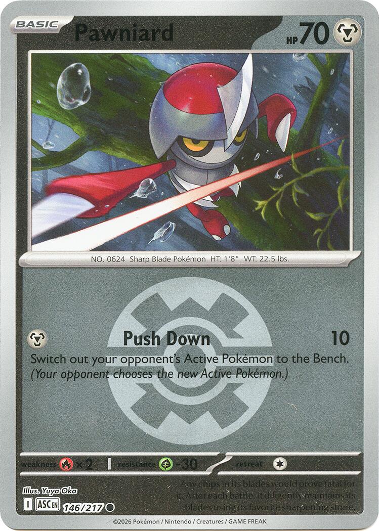 Pawniard (146/217) (Quick Ball) [Mega Evolution: Ascended Heroes] | I Want That Stuff Brandon